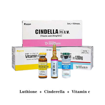 Кожа забеливая витамин C глутатиона Cindella Luthione впрыски Thioctic кисловочный быстро забеливает и улучшает невосприимчивость