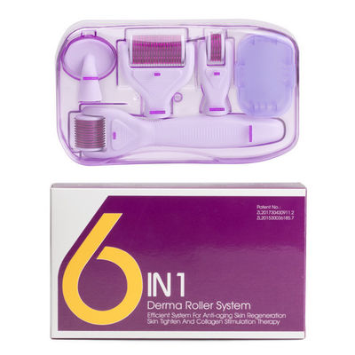 6 в 1 ролике Derma игл нержавеющей стали терапией 12/300/720/1200 кожи Microneedle набора Dermaroller